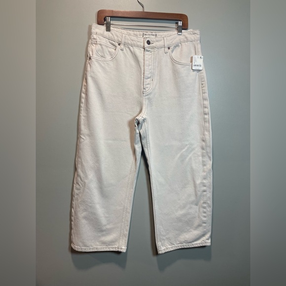 We The Free Womens Cream size 30 Deep Trance Mid Rise Dropped Boyfriend Pants - Picture 2 of 7
